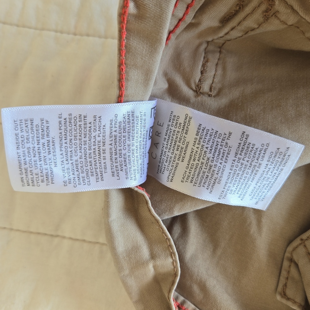 Kensie Jeans The Ella High Rise Straight Khaki Utility Cargo Pants Size 2 / 26 - Picture 14 of 14
